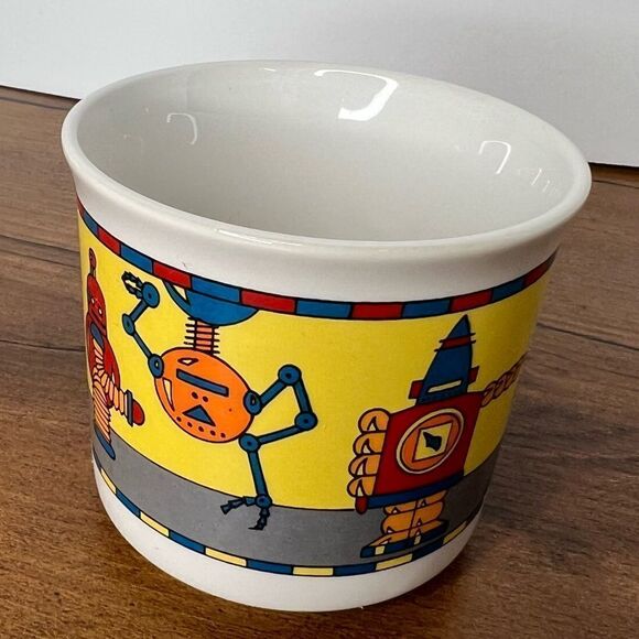 Vintage Robot Childrens Mug Silvestri by Charles Berry Ceramic EUC - Picture 3 of 6